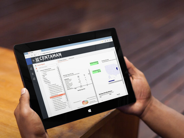 Mobile business reporting and BI on tablet