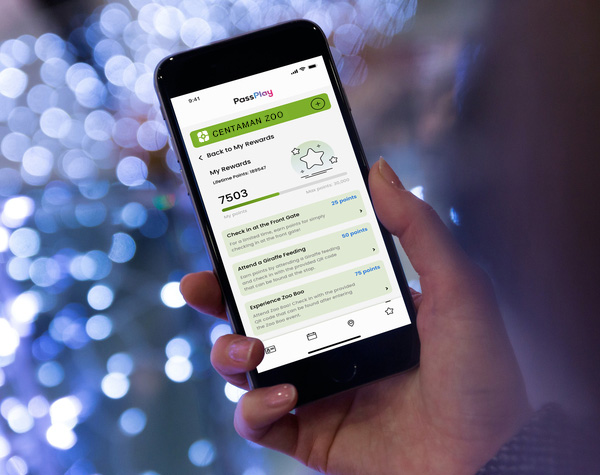 centaman zoo rewards screen on phone